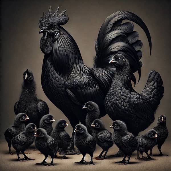 Ayam Cemani Chicks | Black Chicks | Hen 0