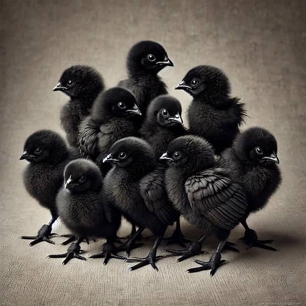 Ayam Cemani Chicks | Black Chicks | Hen 1