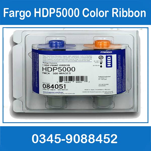 Fargo HDP 5000 Colour Ribbon & RE transfer film 0