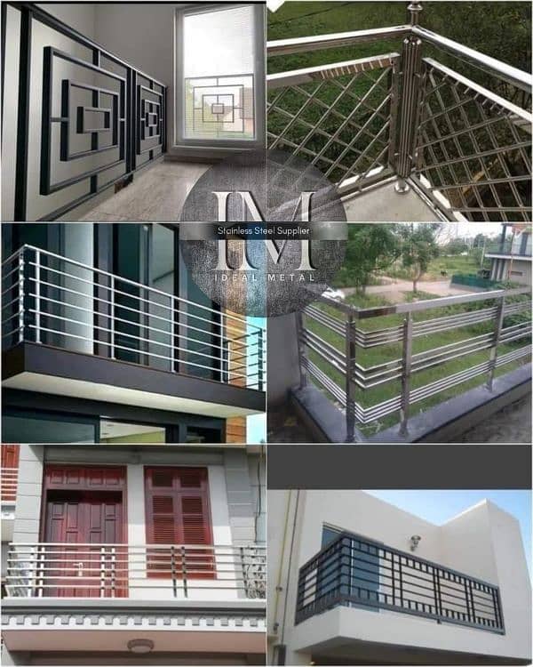 Stainless steel/Glass > Railing, Grill, Frame > Stairs, Terrace, doors 1