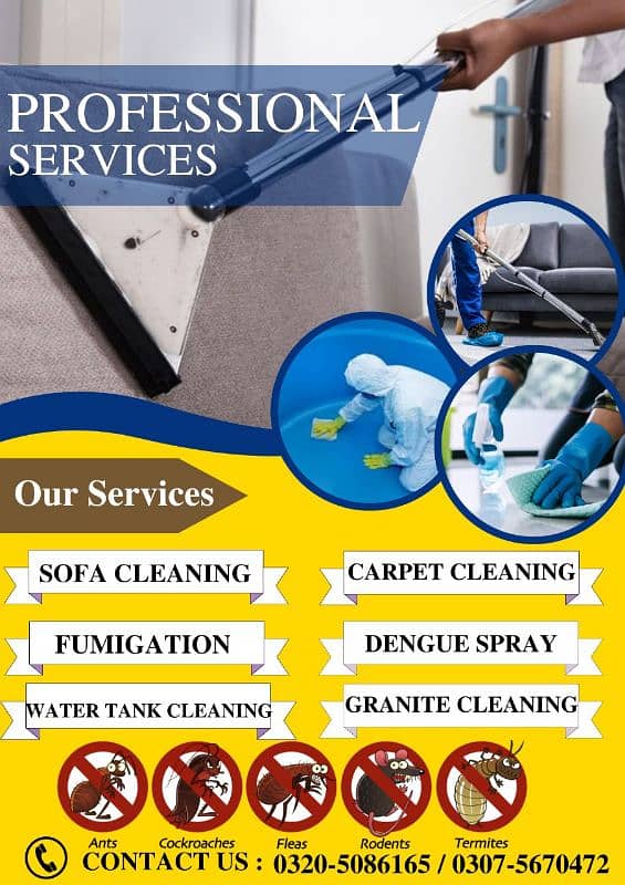 Professional Water Tank Cleaning/Sofa Carpet Cleaning/Garden Spray 9