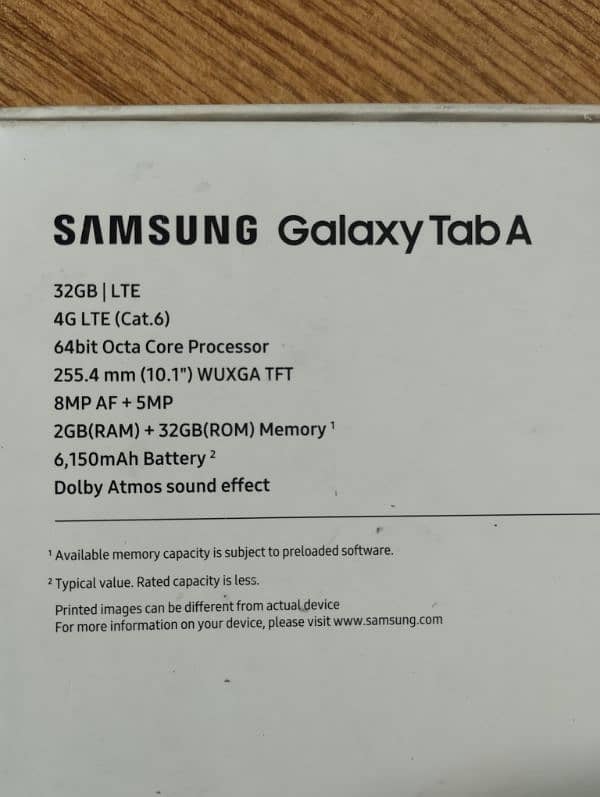 Samsung Galaxy tab A series 1