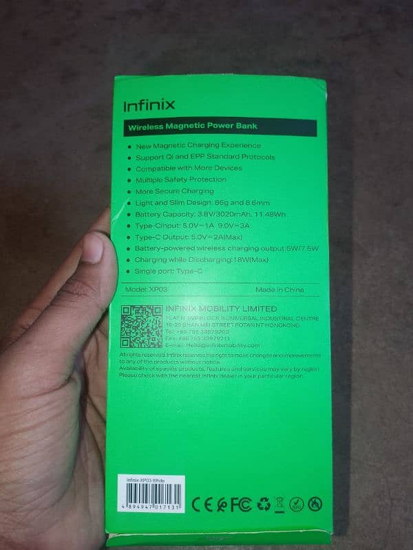 Infinix magpower wairless charger 1