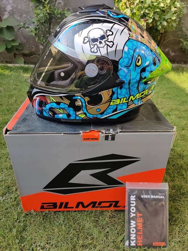 Bilmola Octo blue helmet for sale 1