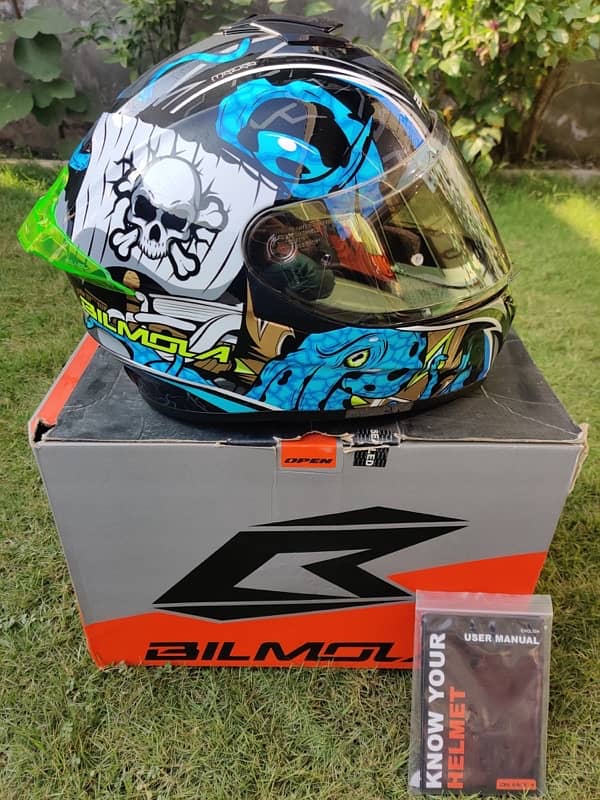 Bilmola Octo blue helmet for sale 2