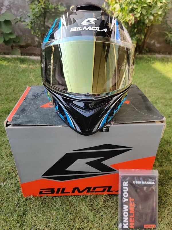 Bilmola Octo blue helmet for sale 3