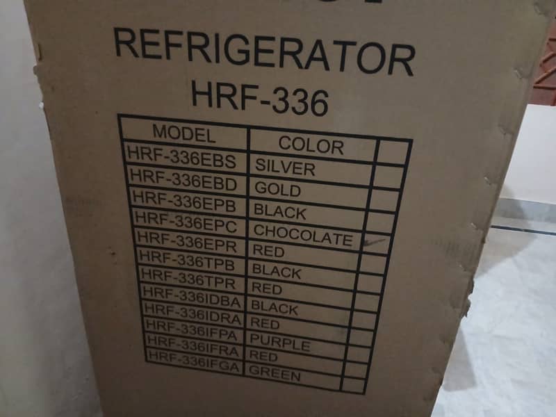 Haier HRF-336 EPC E-star Refrigerator Chocolate Colour (Brand new) 0