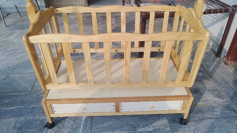 wooden baby cot for sale 1