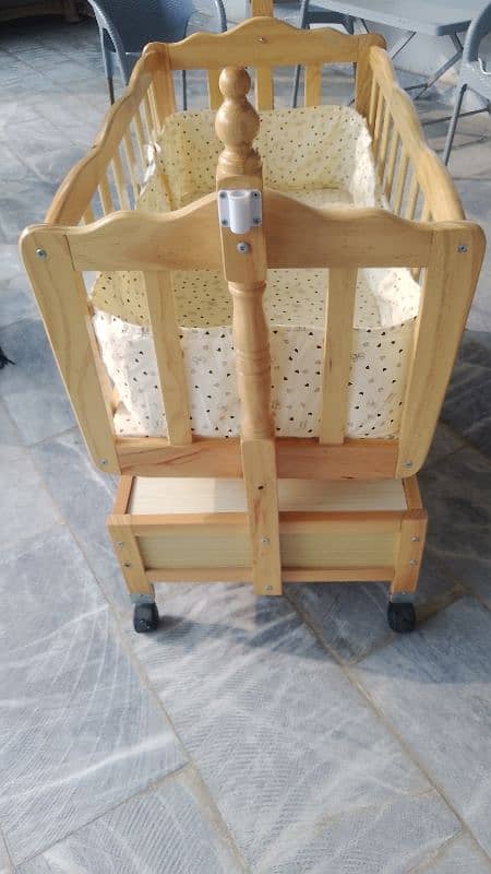 wooden baby cot for sale 4