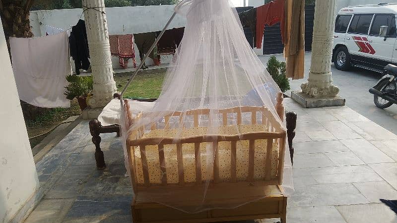 wooden baby cot for sale 9