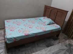 Single bed with mattress