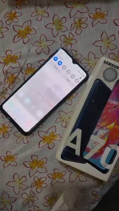 Samsung A70 pta approved with box 10/10 condition hay