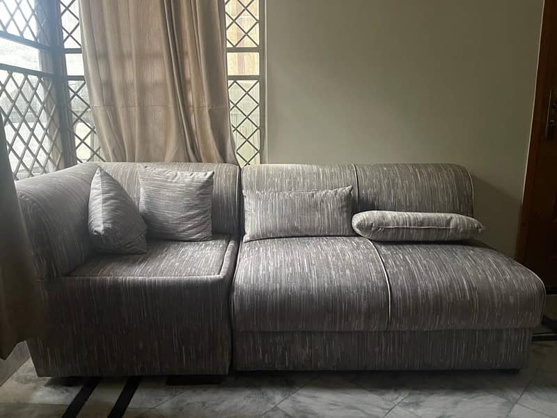 five seater L shaped sofa available 2