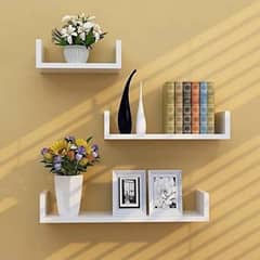 Wall hanging U shaped rack shelf.