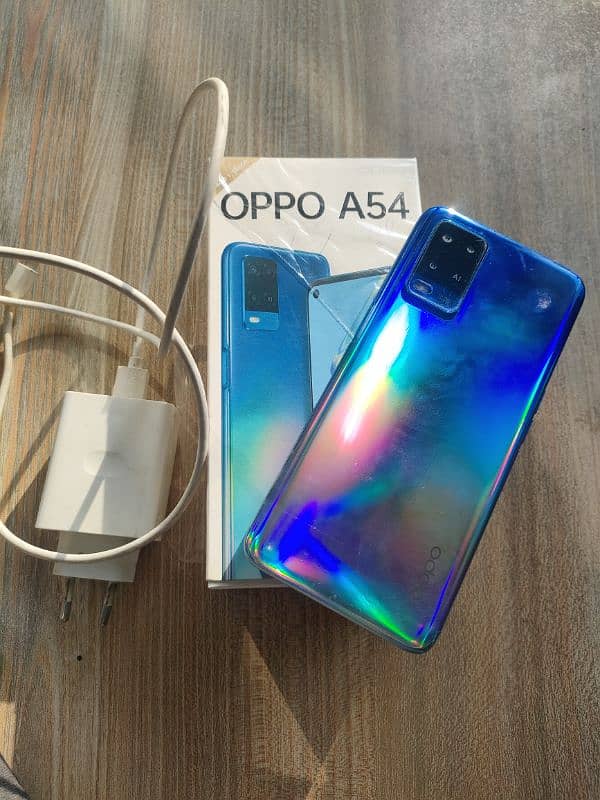 Oppo A54 sky blue colour 0