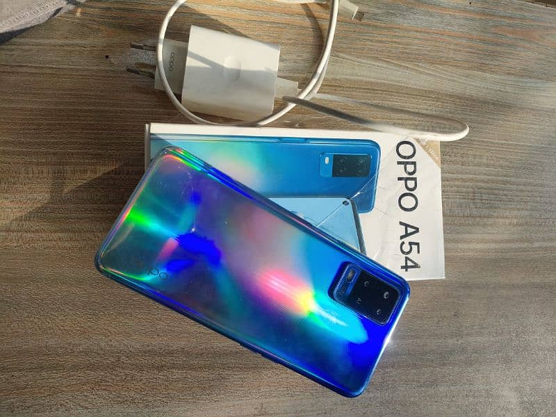 Oppo A54 sky blue colour 1