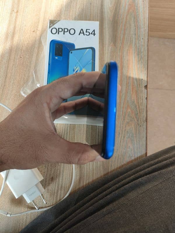 Oppo A54 sky blue colour 5