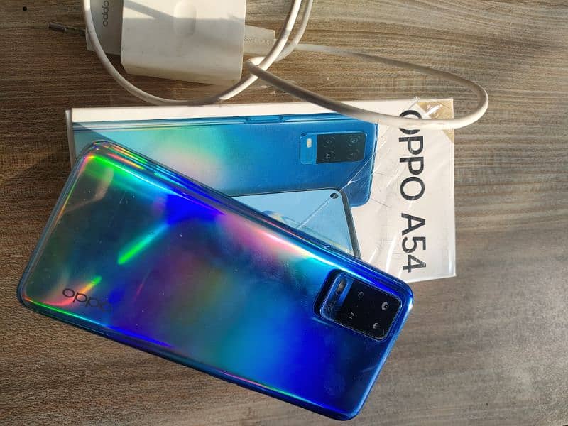 Oppo A54 sky blue colour 9