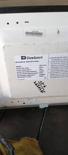 dawlance microwave oven for sale