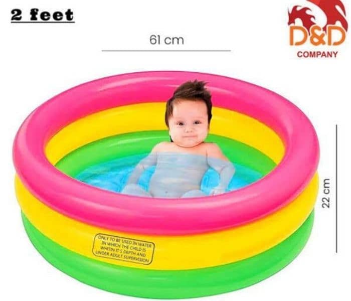 Kids Swimming Pool- Soft Inflatable Vinyl Pool 0