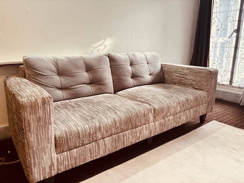 3 Seater Customized Sofa in immaculate condition! 0