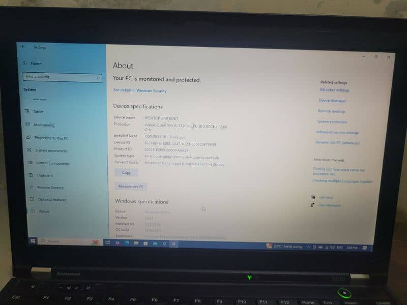 Lenovo Core i5 3rd gen All ok (sale or exchnge with phone) 1