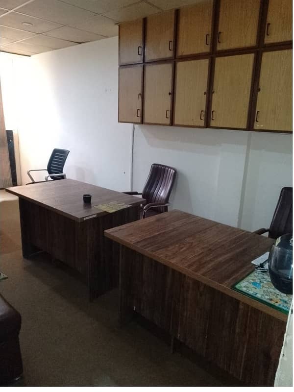 Fully Furnished Area 230 Square Feet Office Available For Rent Real Pictures in Main Boulevard Road Gulberg 3 Lahore 2