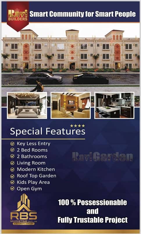 3 marla flats available in ravi garden 0