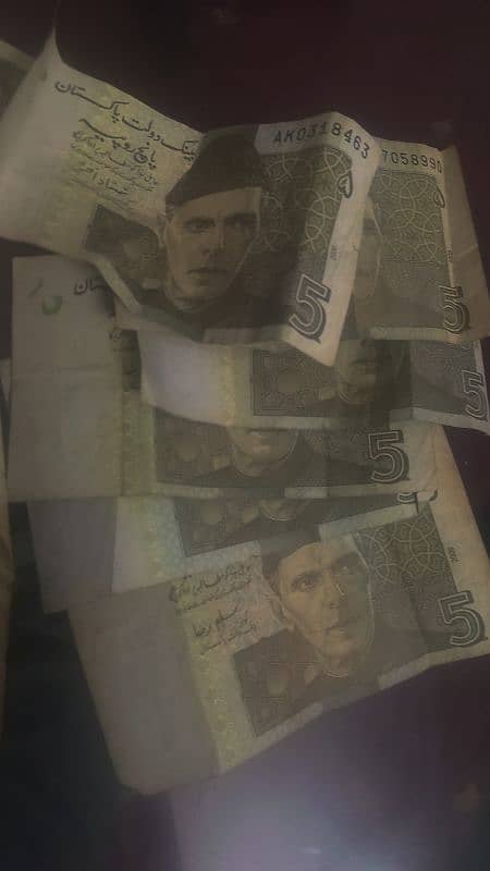 pakistan 5 rupees old note are available each note price 25000 1