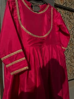 women raw silk frock