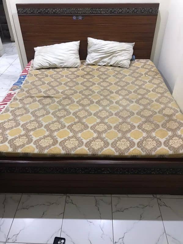 bed set two years used good condition original wood 5