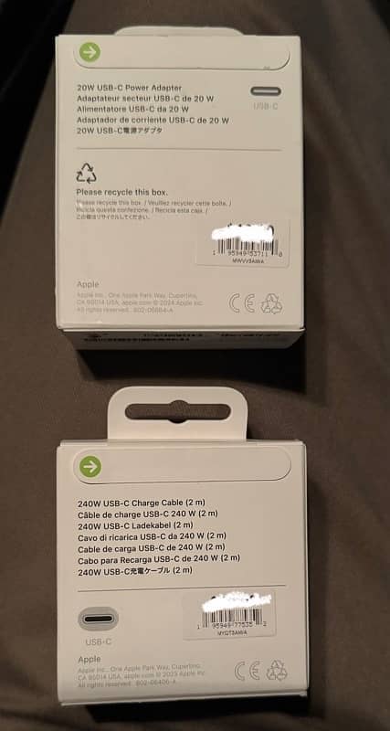 apple charger and c type cable brought from usa 0