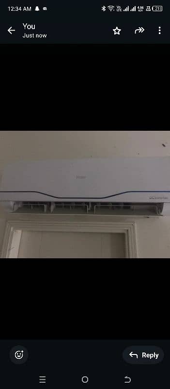 haeir 1 ton ac in very good condition inverter ac 2