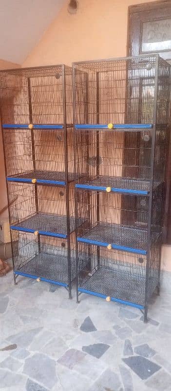 2 Spot welding 4 portion heavy iron cages 3