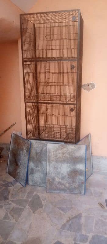 2 Spot welding 4 portion heavy iron cages 5