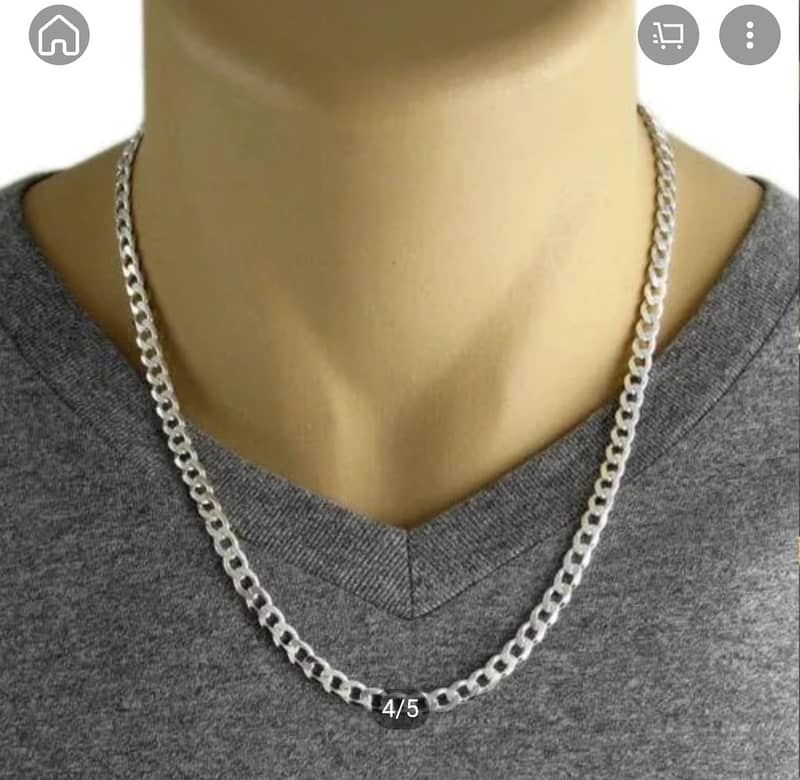 Italian men chain | Italian silver chain | chain | 4