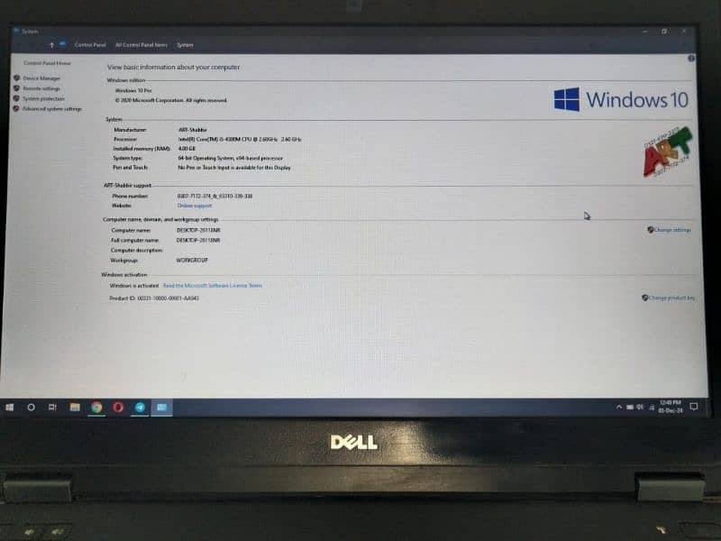 Dell latitude i5 4th gen 4gb ram best for office work 10