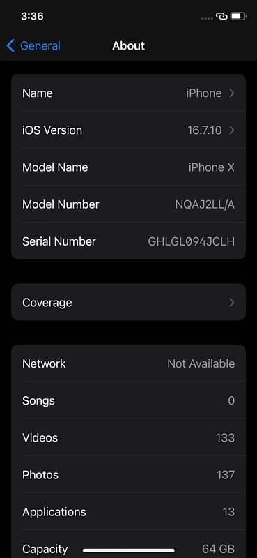 iphone X jv 64gb oringnal everything 10/10 5