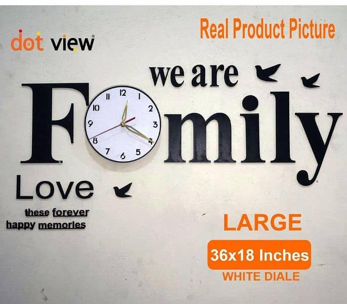 Unique 3D Wooden Wall Clock- Home Decor Enhancement 0