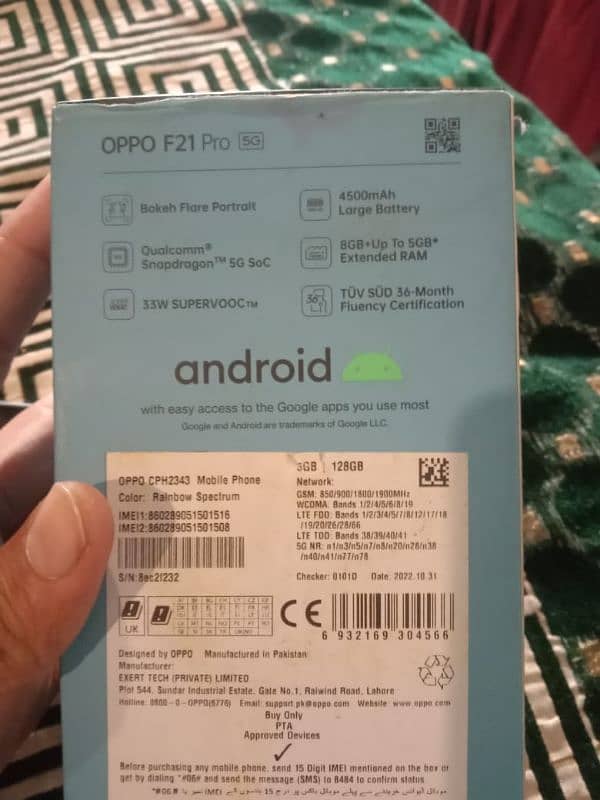 oppo f21pro 5g urgent sale 6