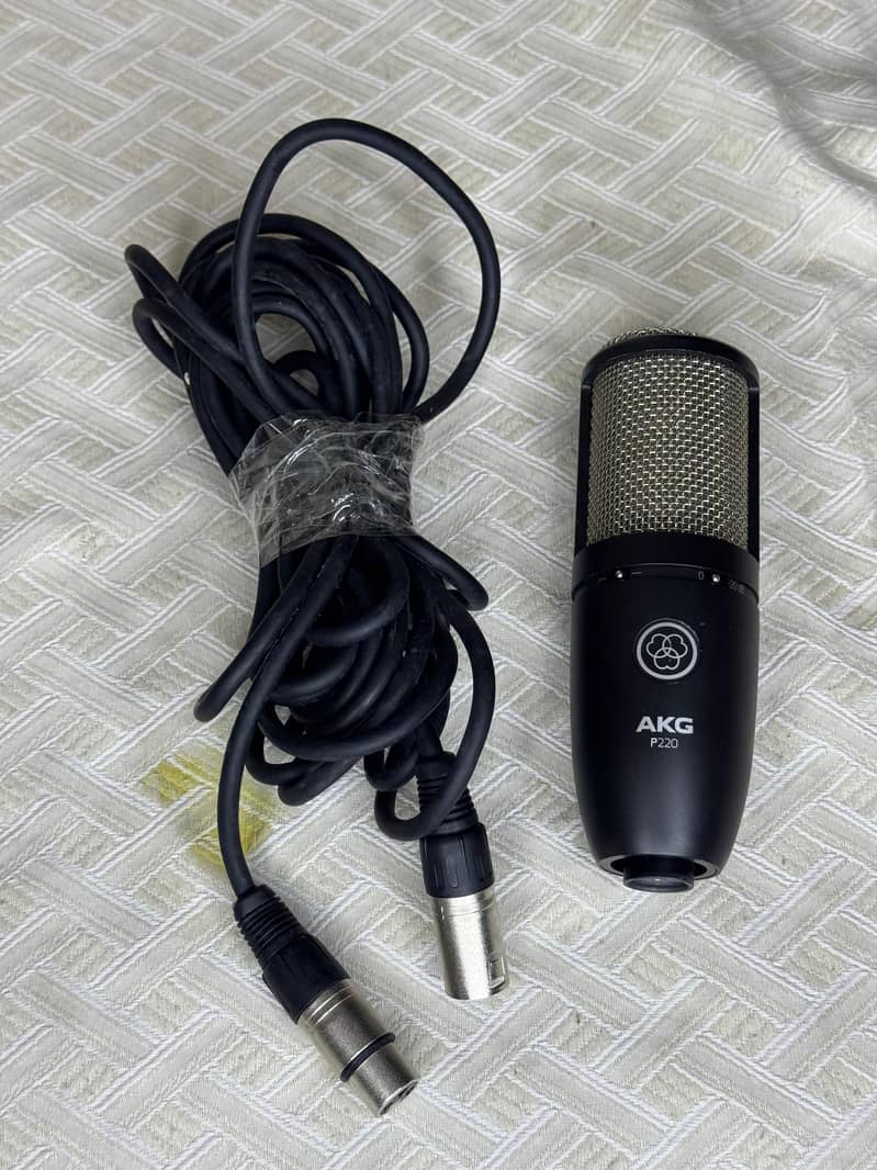 AKG Mic P220 Studio condenser microphone,  Studio Vocal mic , akg mic 4