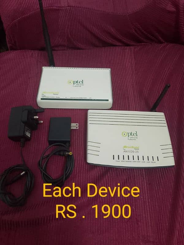 Ptcl Wifi Routers with Adaptors 0300-9426428 4