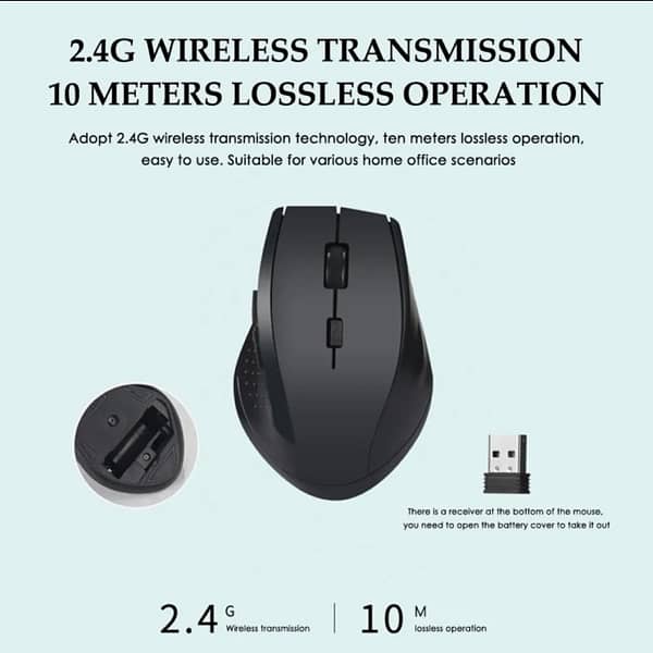 Wireless Mouse 2.4G USB Computer and Laptop Mouse 2