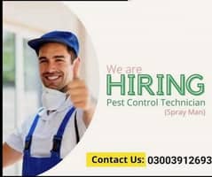 Pest Control Worker (Spray Man)