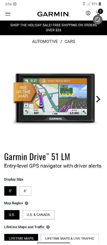 Garmin Drive 51 Car Navigation Map 17