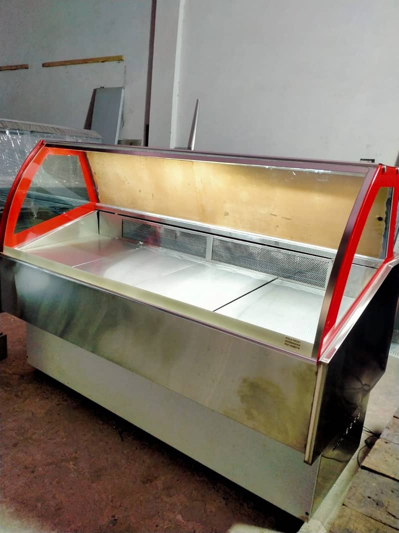 Latest Meat Chiller Display Meat Display Chiller Horizontal Counter 6