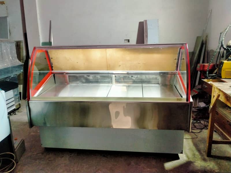 Latest Meat Chiller Display Meat Display Chiller Horizontal Counter 10