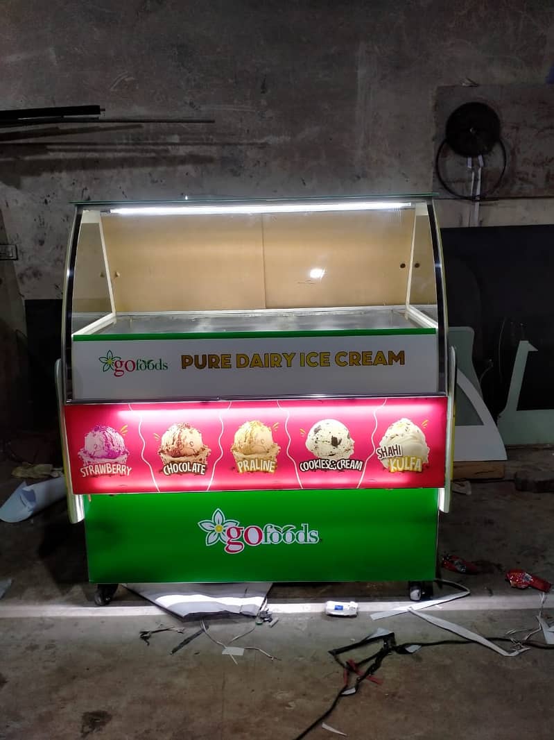 ice cream chiller deeply counter / Ice Cream Display Freezer. 8