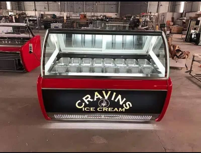 ice cream chiller deeply counter / Ice Cream Display Freezer. 4