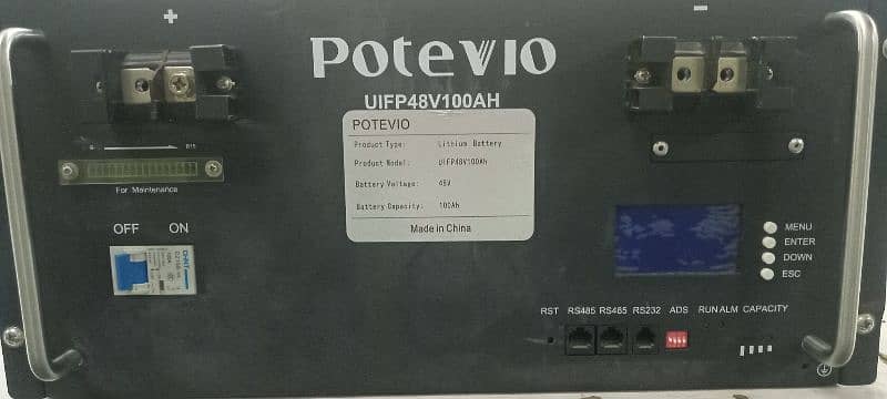 48V, 100AH Lithium Battery 0